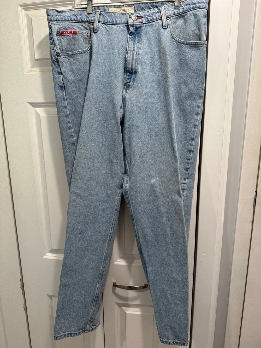 Old College Inn Light Blue Straight Leg Denim Jeans 40x32